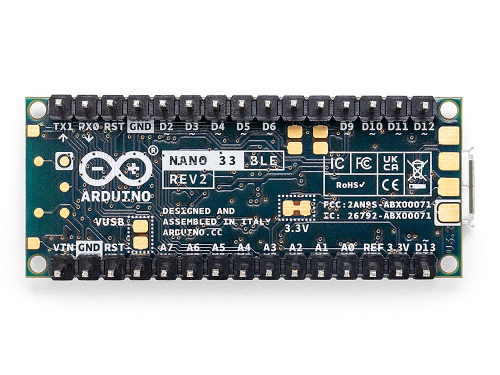 Amazon.com: Arduino Nano 33 BLE Rev2 with Headers [ABX00072